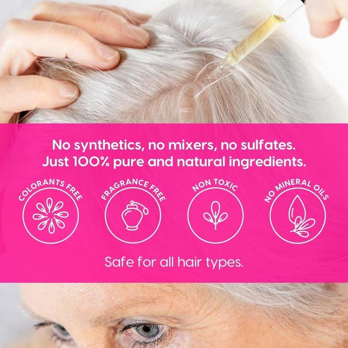 Vitality Hair Envy Natural Hair Growth Serum – 100% Pure Essential Oils & 15 Plant Extracts - 30ml - Glam Global UKVitality