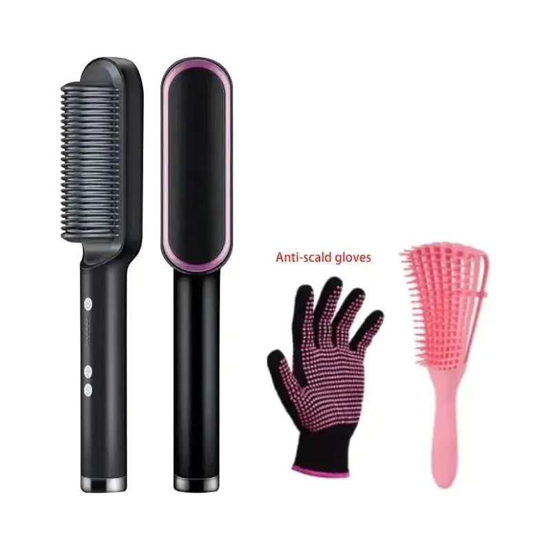 Hair Straightener Comb Set - Glam Global UK