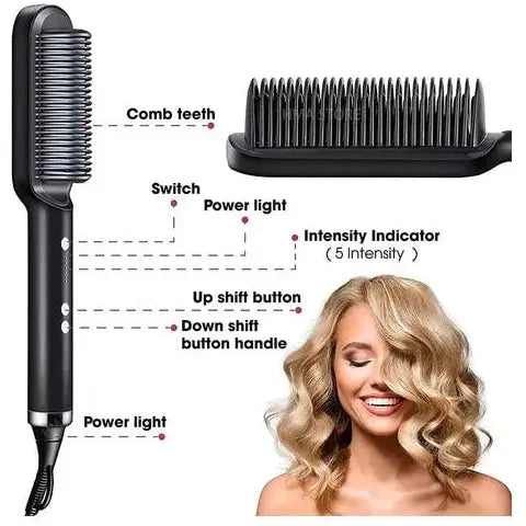 Hair Straightener Comb Set - Glam Global UK