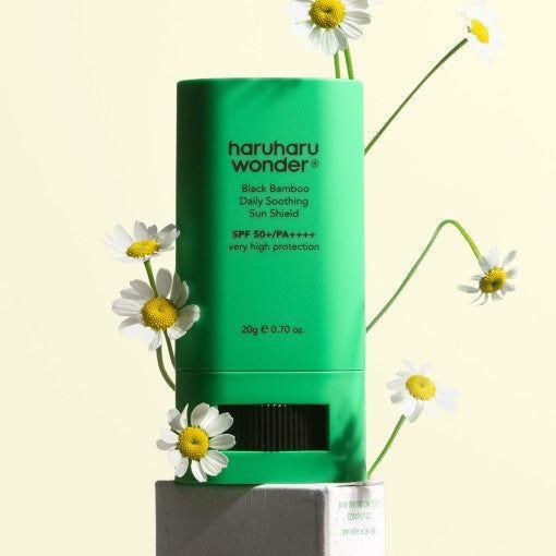 [haruharu wonder] Black Bamboo Daily Soothing Sun Shield SPF 50+ 20g - Glam Global UK