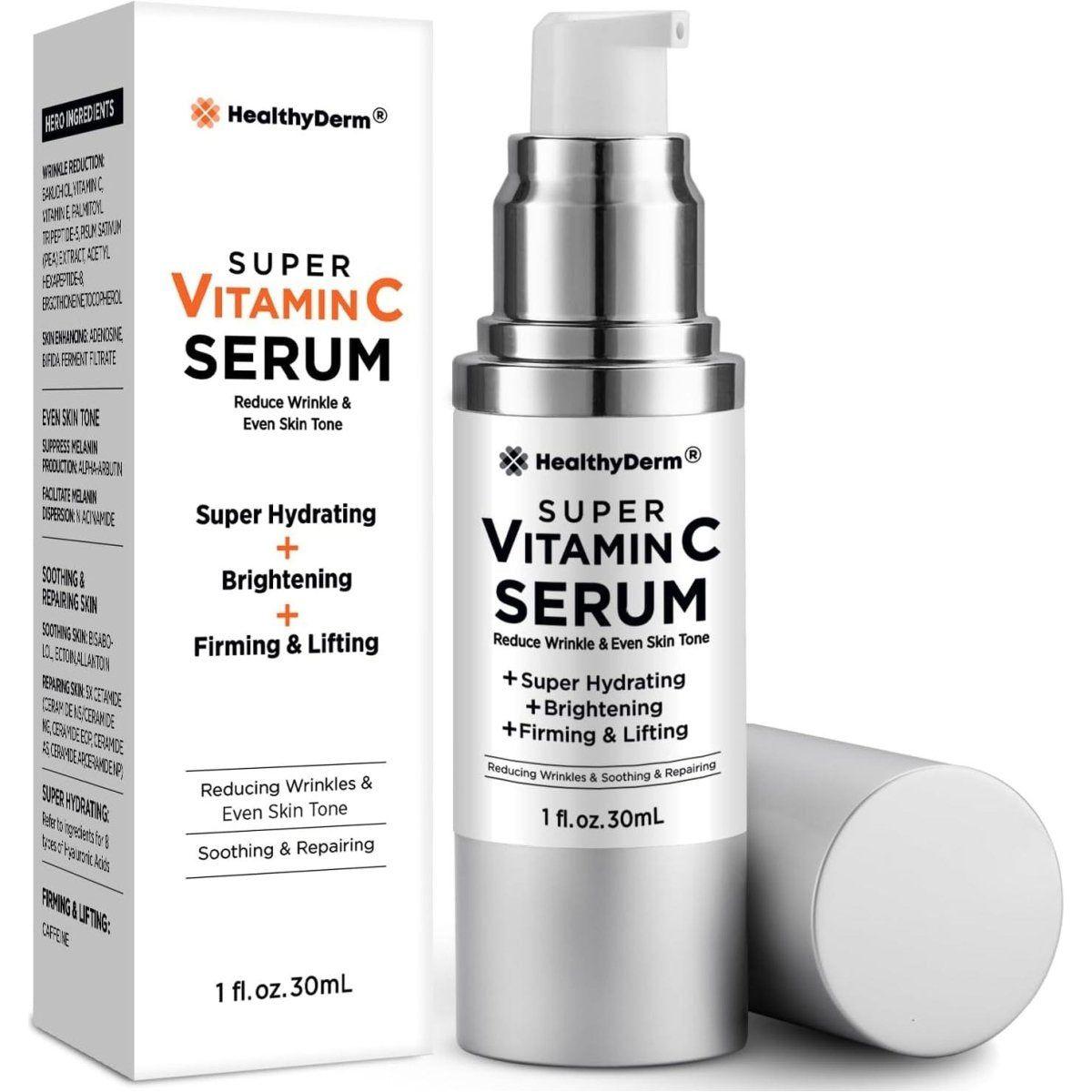 Healthy Derm Super Vitamin C Serum for Women over 70 - 30ml - Glam Global UK