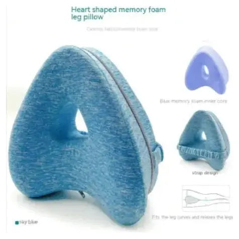 Heart - Shaped Memory Foam Leg Pillow - Glam Global UK