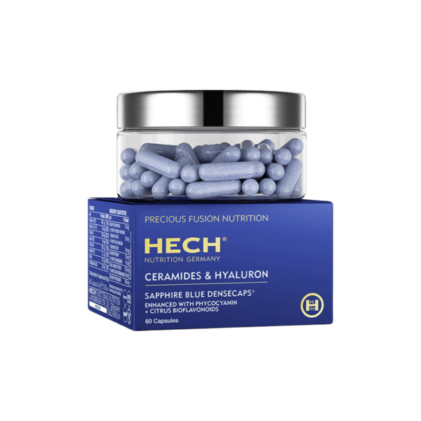 HECH Ceramides & Hyaluron Sapphire Blue Densecaps - 60 Capsules - Glam Global UKHECH