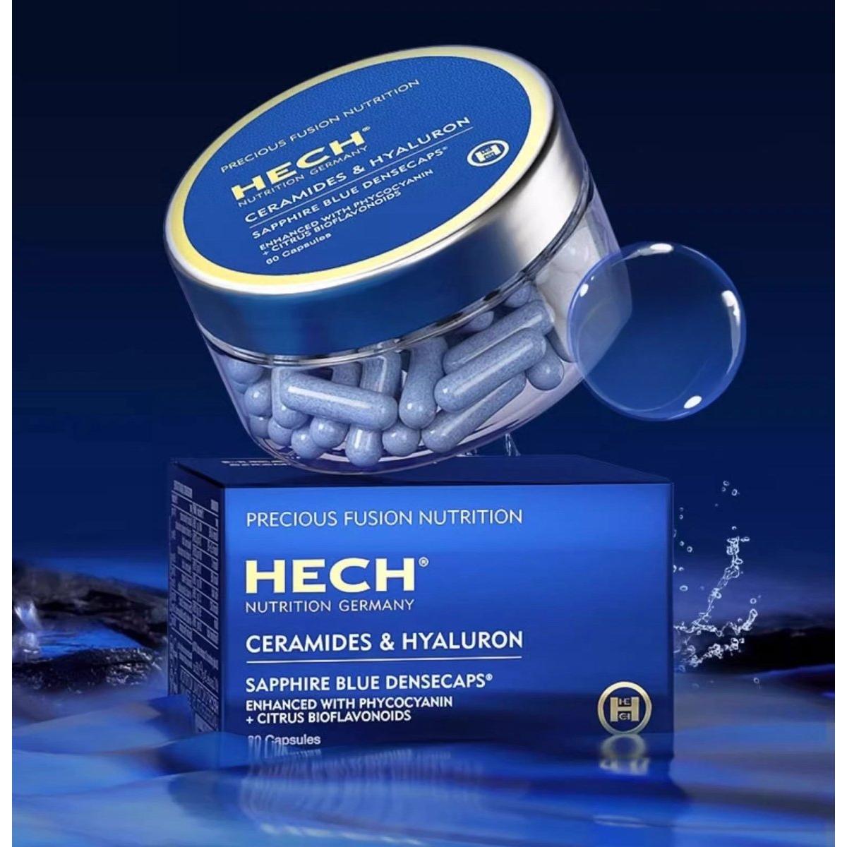 HECH Ceramides & Hyaluron Sapphire Blue Densecaps - Glam Global UK