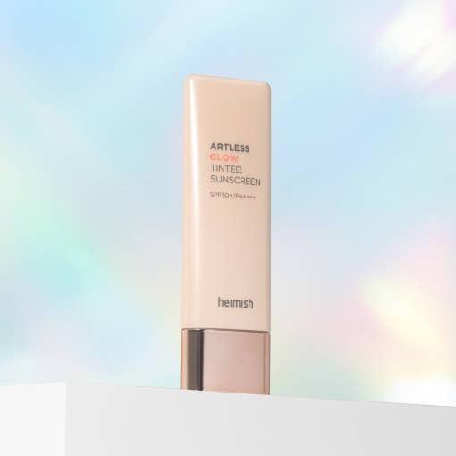 Heimish Artless Glow Tinted Sunscreen SPF50+ PA++++ - 40ml | Hydrating & Brightening Tinted Sun Protection - Glam Global UKheimish