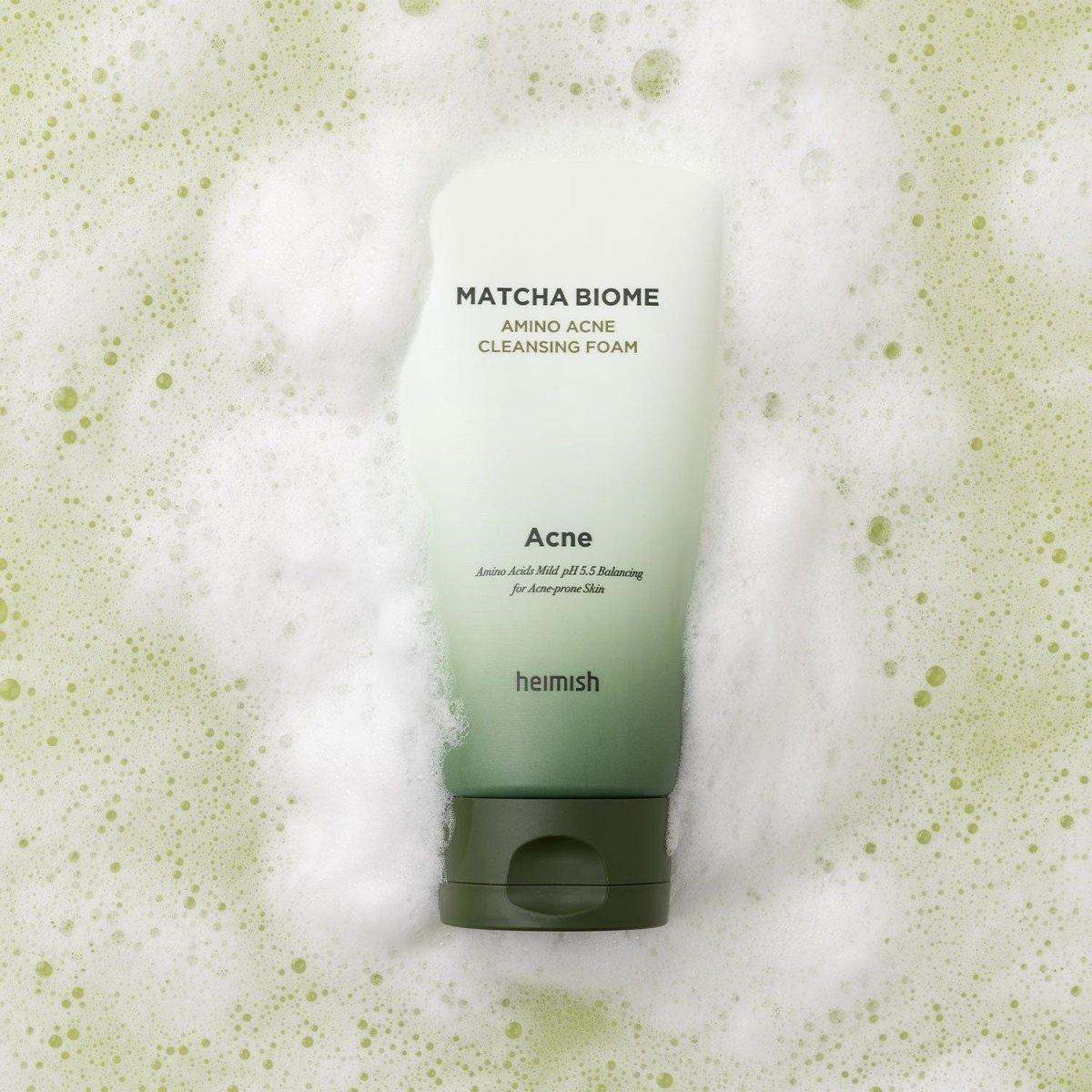 heimish Matcha Biome Amino Acne Cleansing Foam 150ml - Glam Global UK