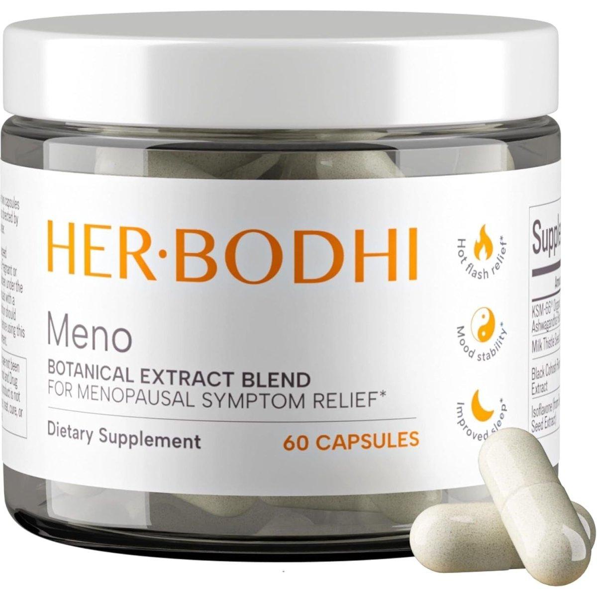 Her Bodhi Meno - Botanical Extract Blend For Menopausal Symptom Relief Dietary Supplement - 60 Capsules - Glam Global UK