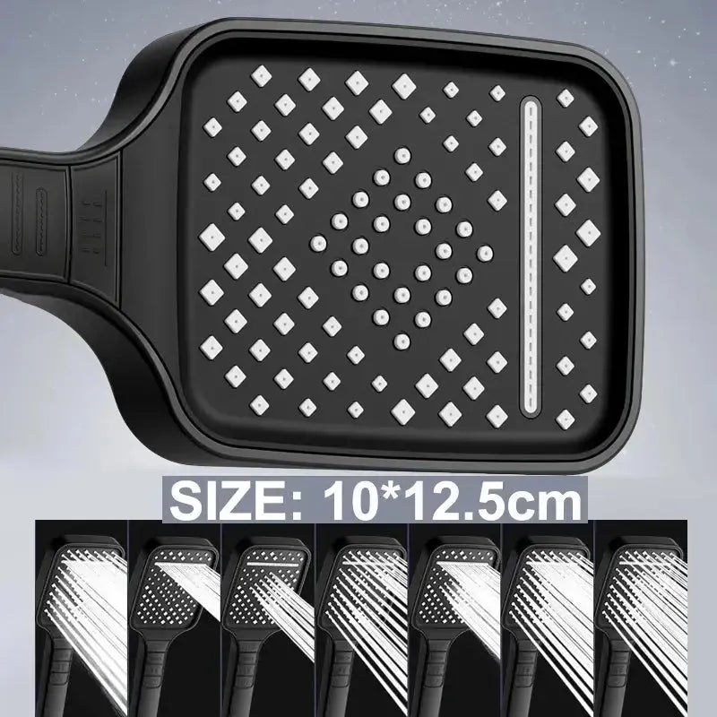 High - Pressure Showerhead with 7 Modes - Glam Global UK