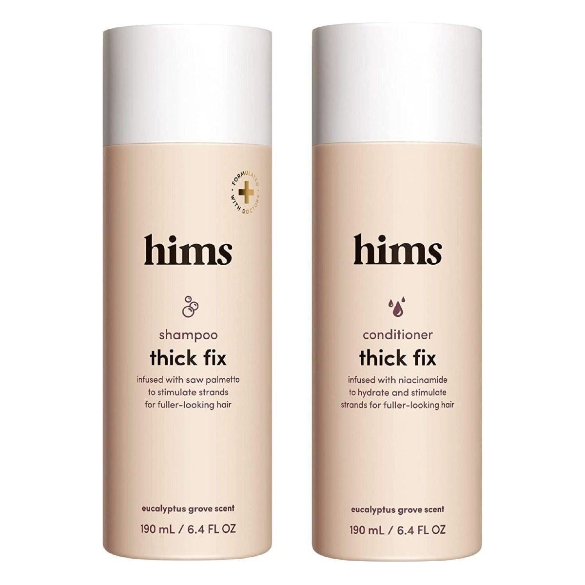 Hims Thick Fix Shampoo and Conditioner Set for Men - 2 Pack (190ml Each) | Thickening & Hydrating Hair Care - Glam Global UKHims