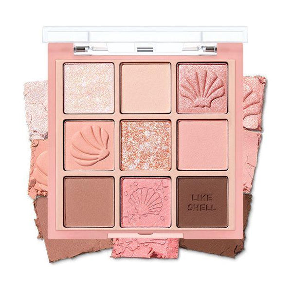 HOLIKA HOLIKA My Fave Mood Eye Palette 8g #SHELL ON THE BEACH | Radiant, Milky, Coastal Hues - Glam Global UKHOLIKA HOLIKA