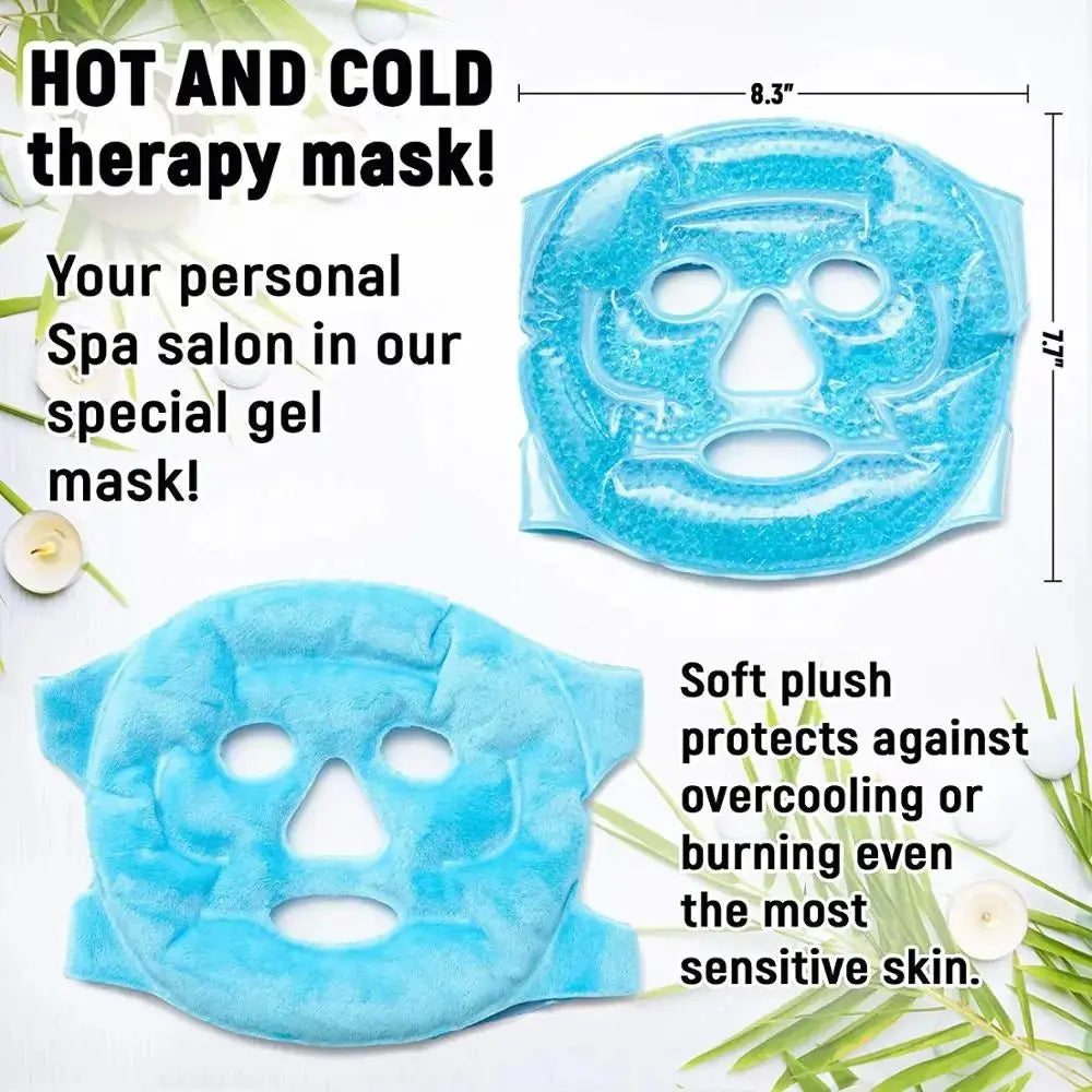 Hot & Cold Gel Full Face Mask - Glam Global UK