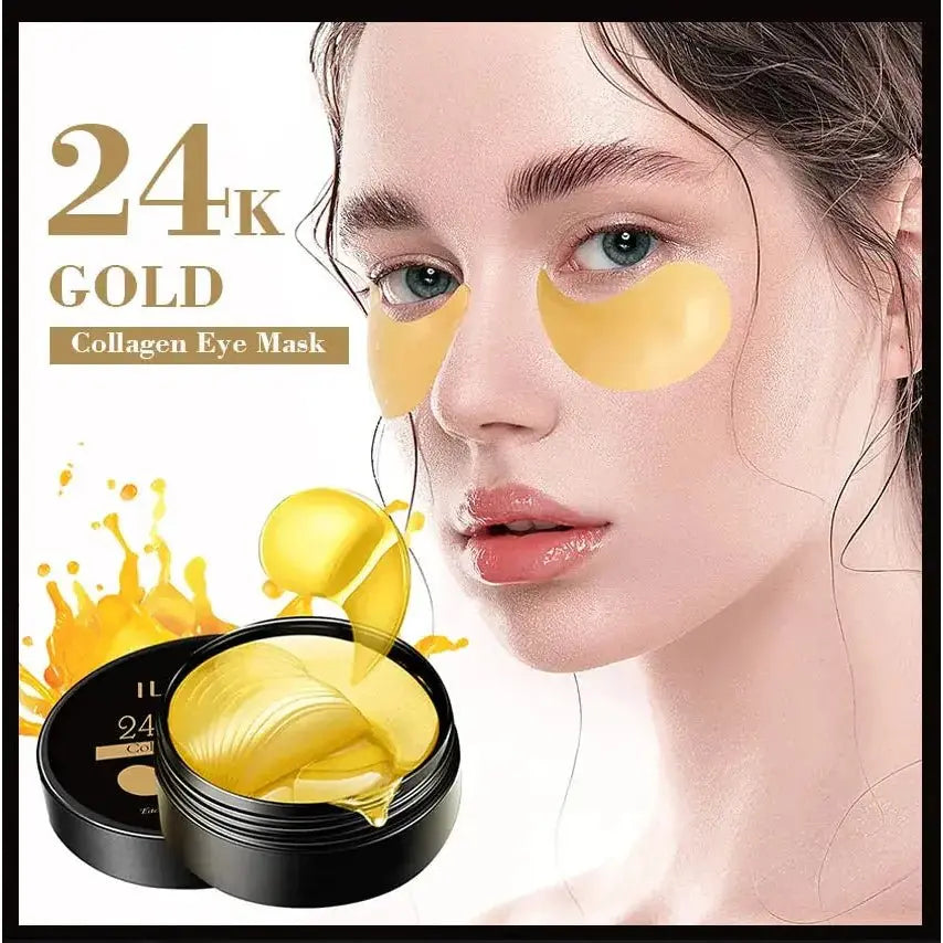 Ilisya Collagen Eye Mask 24K Gold Eye Patch - Glam Global UK