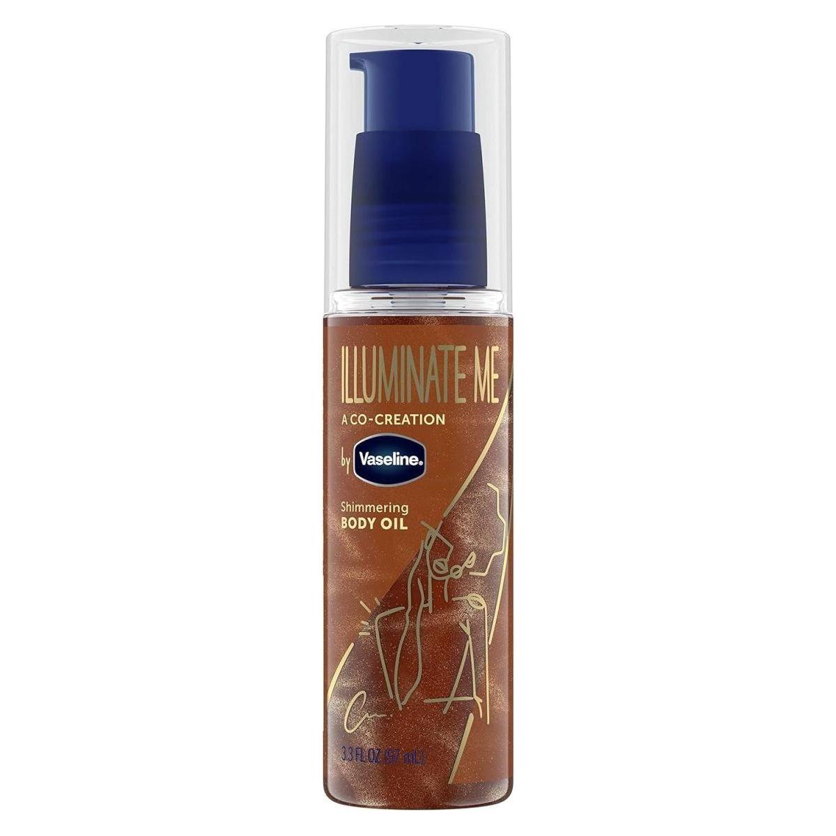 Vaseline Illuminate Me Shimmering Body Oil Created For Melanin Rich Skin - 100ml - Glam Global UKVaseline