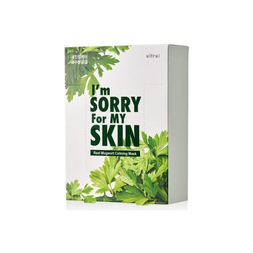 [I'm Sorry For My Skin] Real Mugwort Calming Mask 23g*10 Count - Glam Global UKI'm Sorry For My Skin