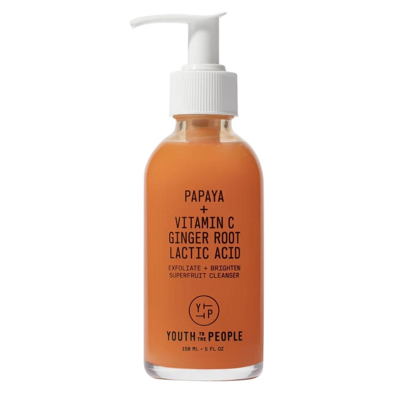 Youth To The People Energy Cleanser – 150ml | Superfruit AHA/BHA Gel Cleanser for Radiance & Clarity