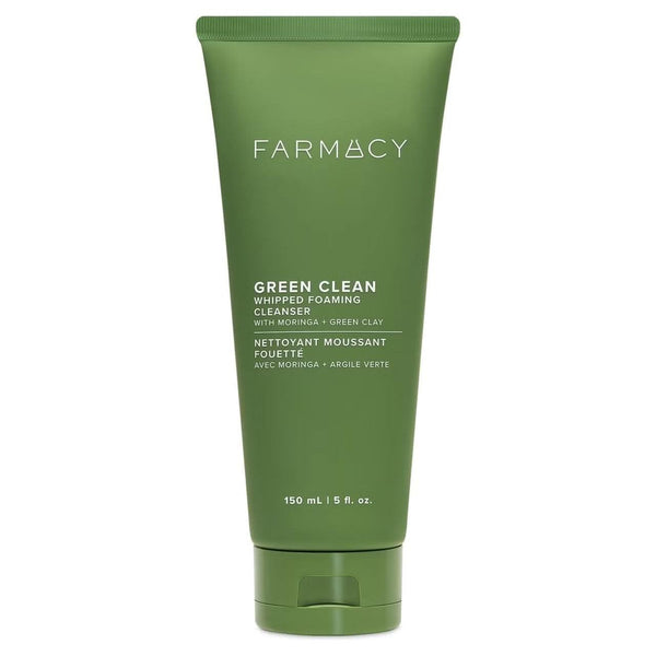Farmacy Green Clean Whipped Foaming Cleanser – 150ml | Detoxifying Clay & Citrus Cleanser for Fresh, Glowing Skin