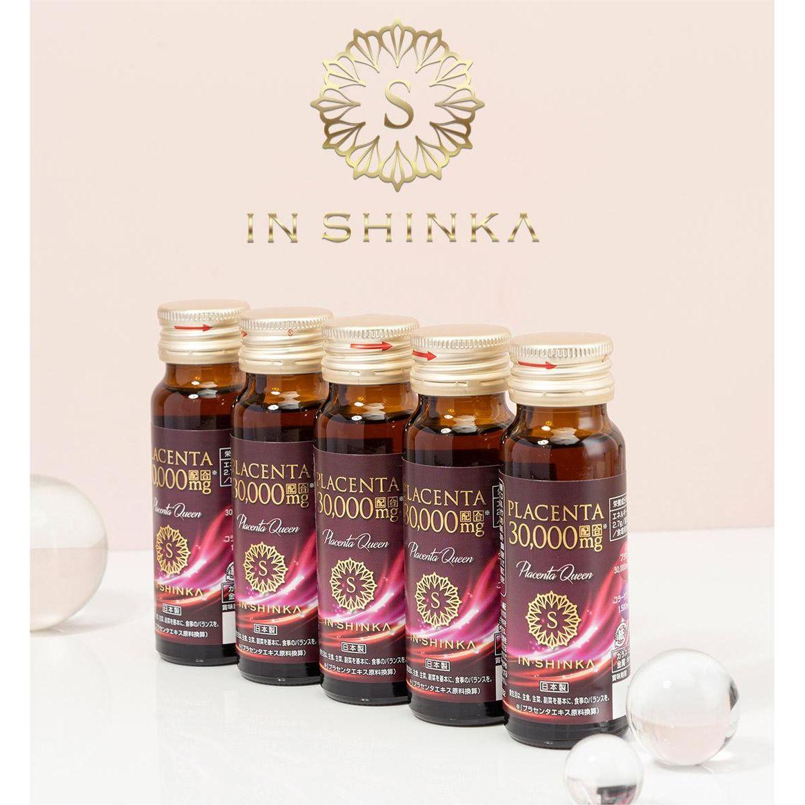 IN SHINKA Placenta 30000 mg Placenta Queen The Little Red Bottle Placenta Cold Extract - Glam Global UK