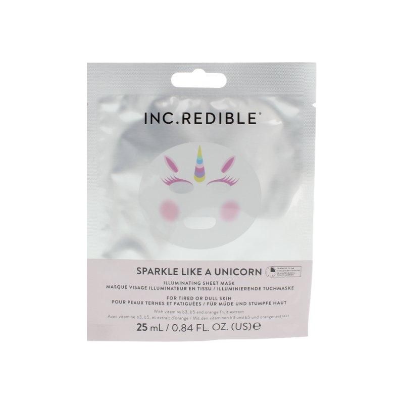 INC.redible Sparkle Like A Unicorn Illuminating Sheet Face Mask - Glam Global UK