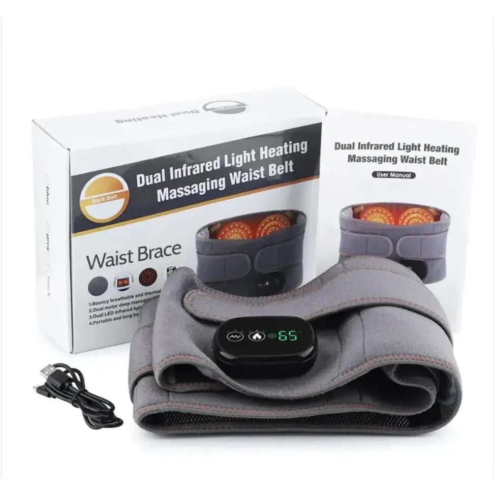 Infrared Vibration Lumbar Support Massager - Glam Global UK