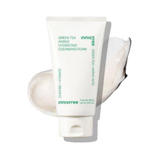 innisfree Green Tea Amino Hydrating Cleansing Foam 250g - Glam Global UKinnisfree