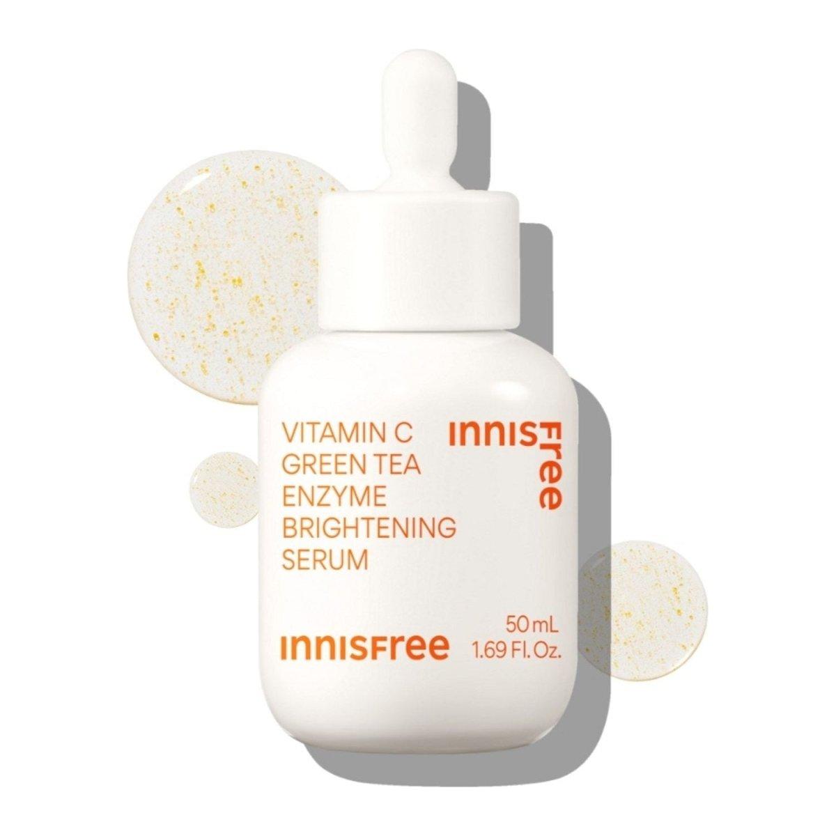 innisfree Green Tea Enzyme Vitamin C Brightening Serum 50ml - Glam Global UK