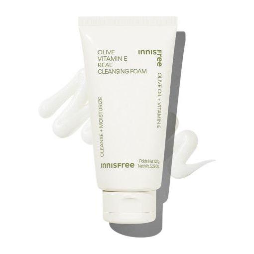 innisfree Olive Vitamin E Real Cleansing Foam 150g - Glam Global UK