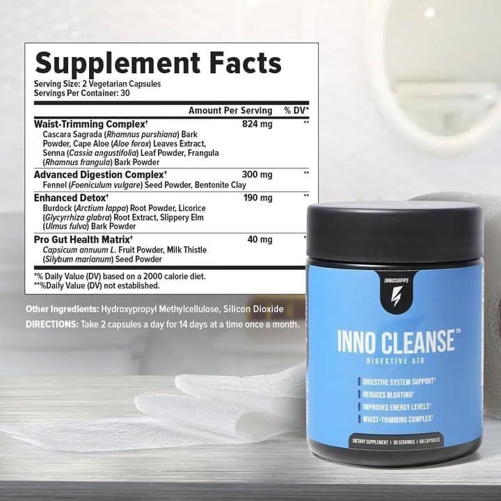 Inno Cleanse - Digestive Aid System - 60 Capsules - Glam Global UK