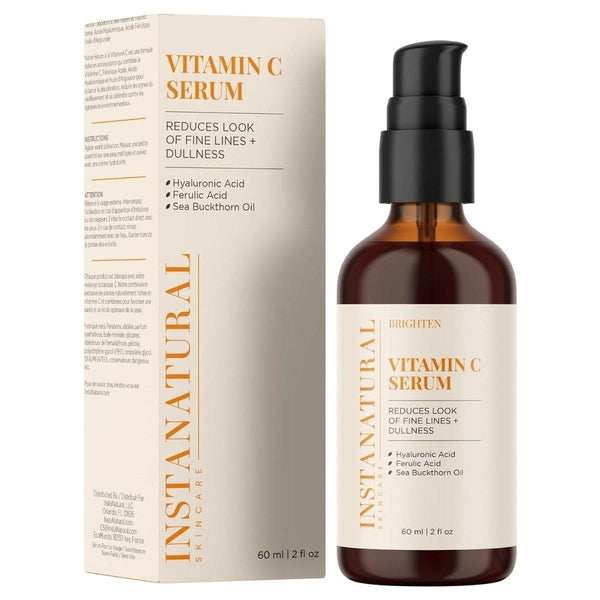 InstaNatural Vitamin C Face Serum - 60ml (Large Size) - Glam Global UKInstaNatural