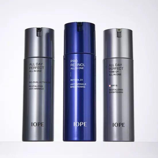 IOPE Men Pro Retinol All In One 120ml+Cleansing Foam Set - Glam Global UK