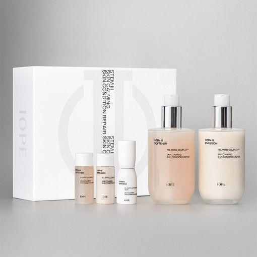 IOPE Stem 3 Softener & Emulsion Skincare SET - Glam Global UK