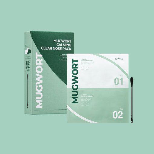 Isntree Mugwort Calming Clear Nose Pack 5P | Blackhead Removal & Pore Tightening | Mild Bio - Cellulose Sheet - Glam Global UKIsntree