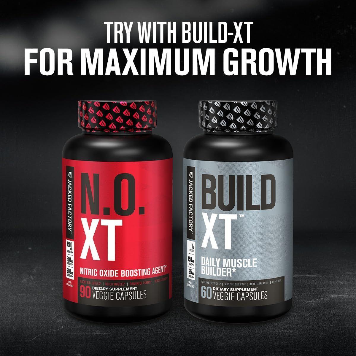 Jacked Factory N.O. XT Nitric Oxide Boosting Agent for Men 180 Capsules - Glam Global UK