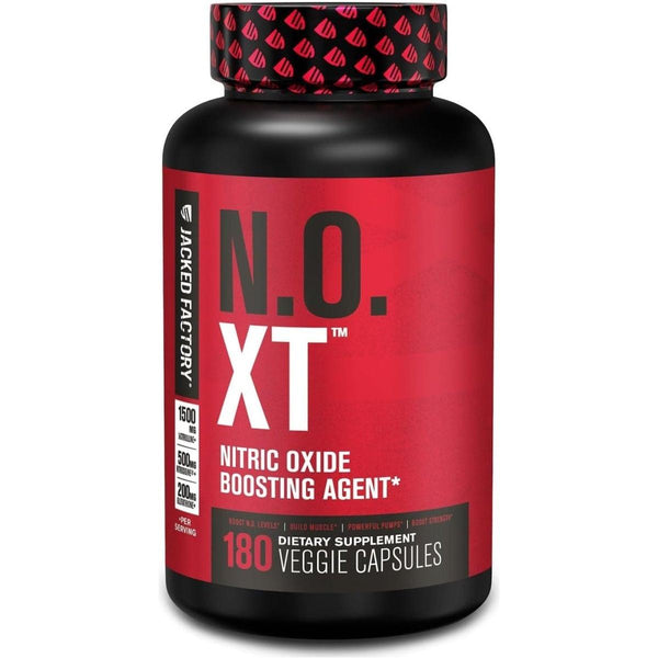 Jacked Factory N.O. XT Nitric Oxide Boosting Agent for Men 180 Capsules - Glam Global UKJacked Factory