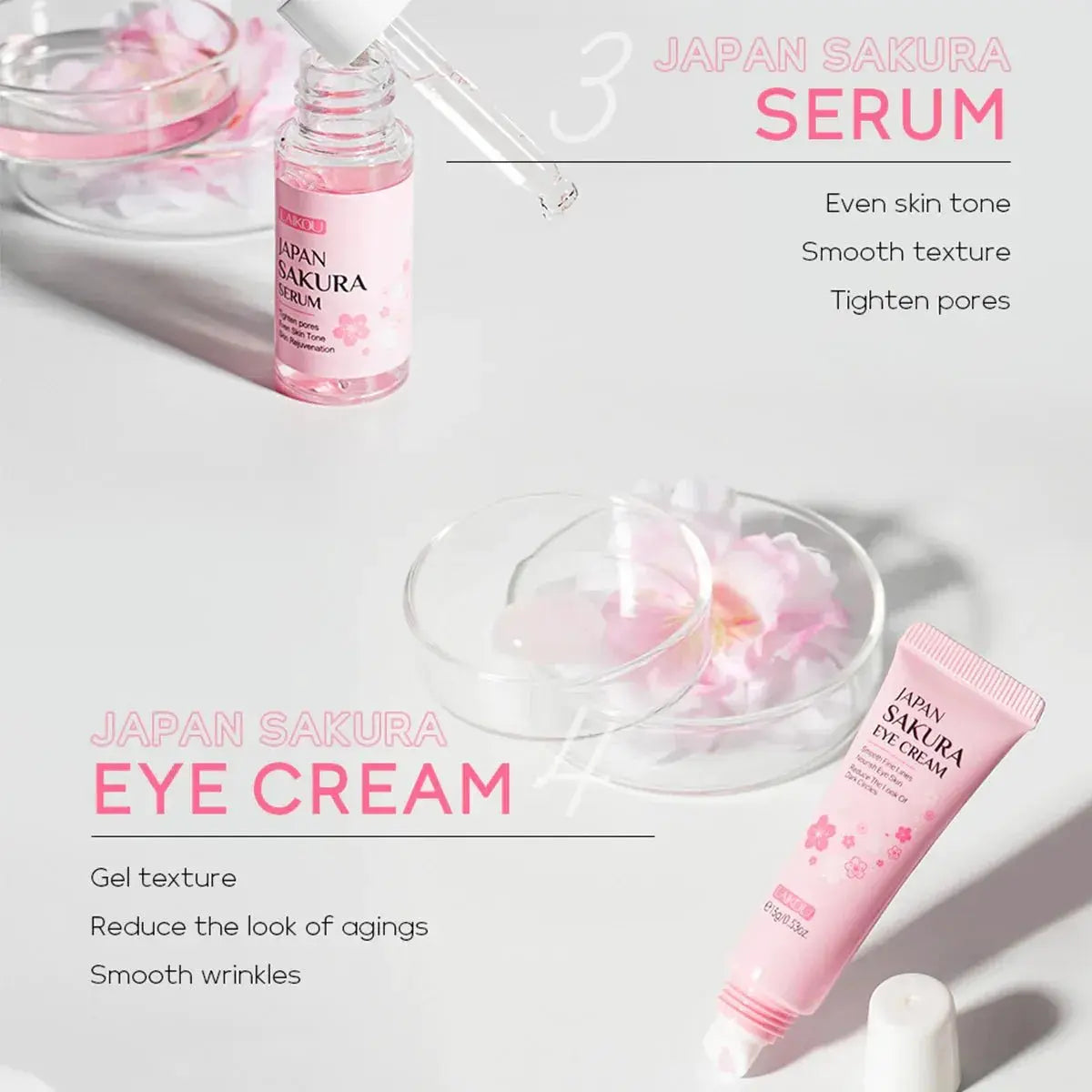 Japan Sakura Skincare Gift Set – 6 Essential Products for Radiant, Youthful Skin - Glam Global UK