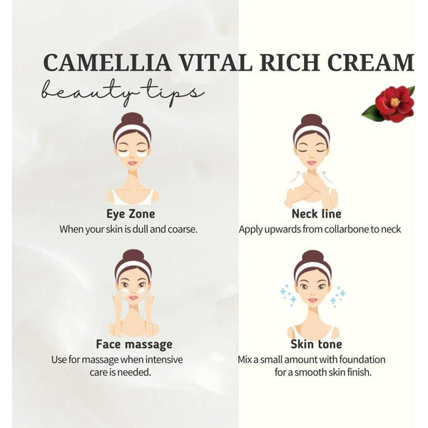 [JEJU INDI] Camellia Vital Rich Cream 50ml - Glam Global UKJEJU INDI