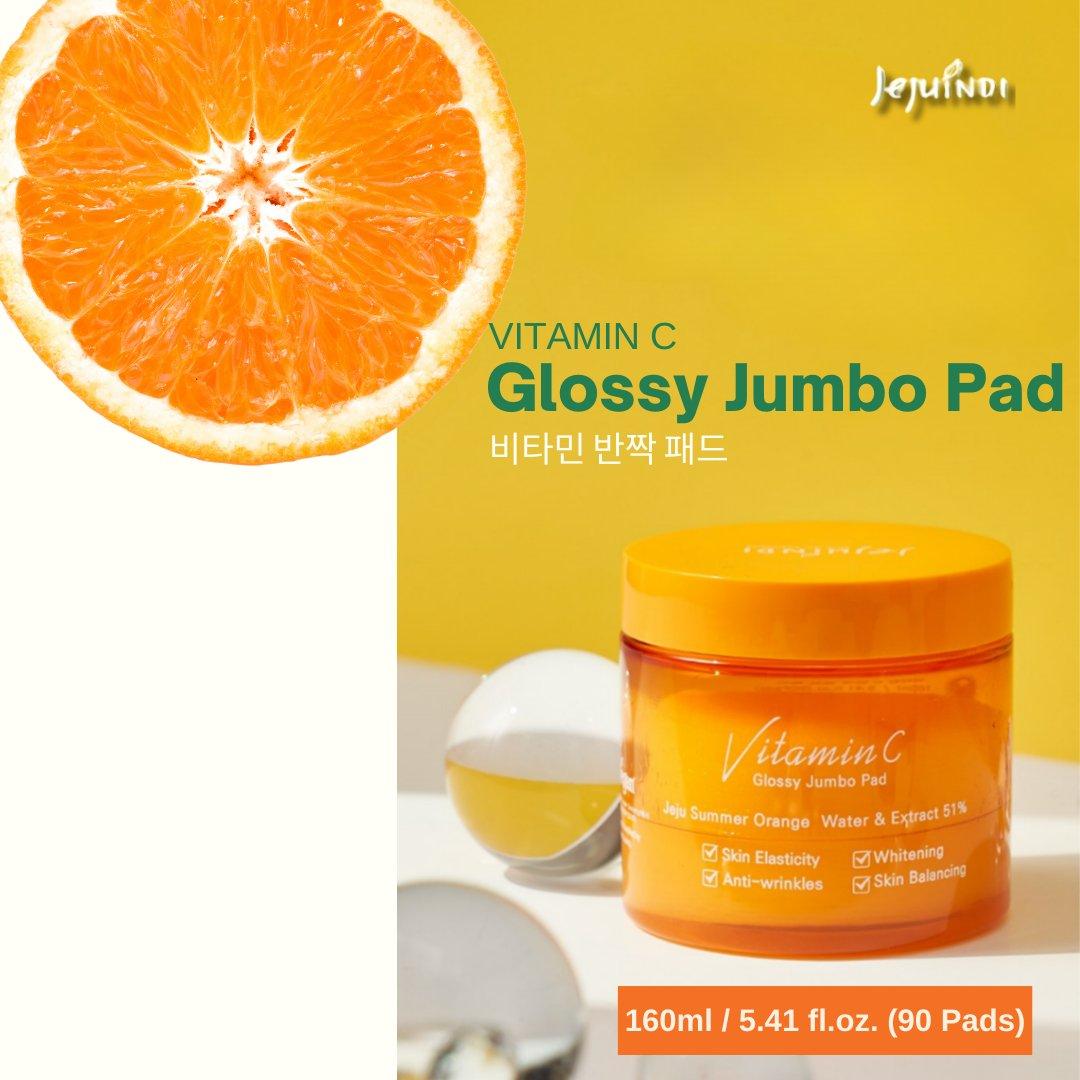 [JEJU INDI] Vitamin C Glossy Jumbo Pad 160ml - Glam Global UK