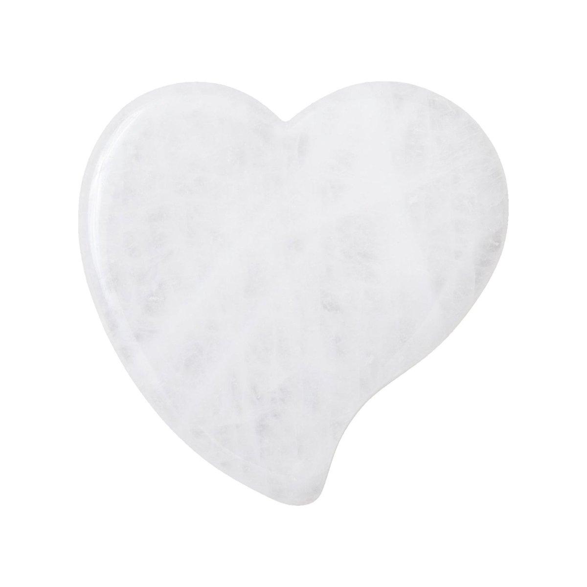 Jenny Patinkin Joyful Heart Gua Sha Stone | Genuine White Nephrite Jade Facial Tool - Glam Global UK