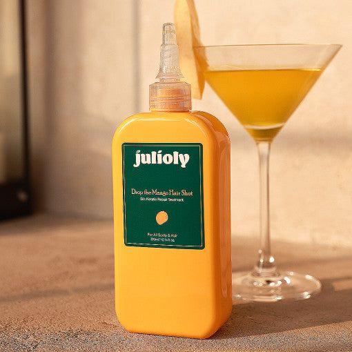 julioly Drop the Mango Hair Shot Silk Keratin Repair Treatment 300ml - Glam Global UK