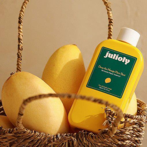 julioly Drop the Mango Hair Shot Silk Keratin Repair Treatment 300ml - Glam Global UK