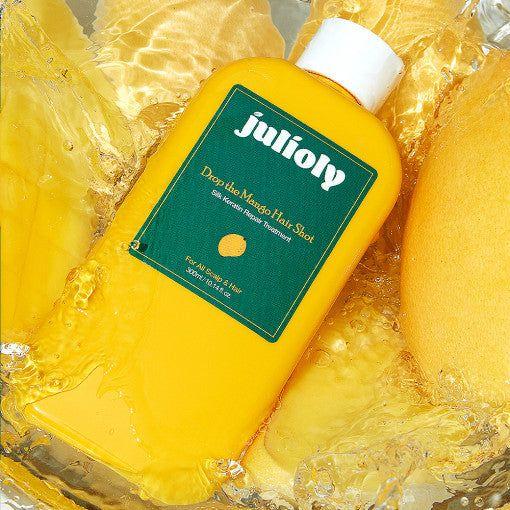 julioly Drop the Mango Hair Shot Silk Keratin Repair Treatment 300ml - Glam Global UK