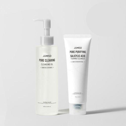 Jumiso Double Cleansing Duo (Pore Purifying Cleanser 120g + Clearing Cleansing Oil 200ml) - Glam Global UK