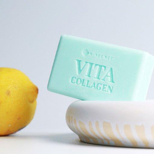 K - SECRET Vita Collagen Whitening Bar - 110g | Cleansing & Skin Tone Brightening - Glam Global UKK - SECRET