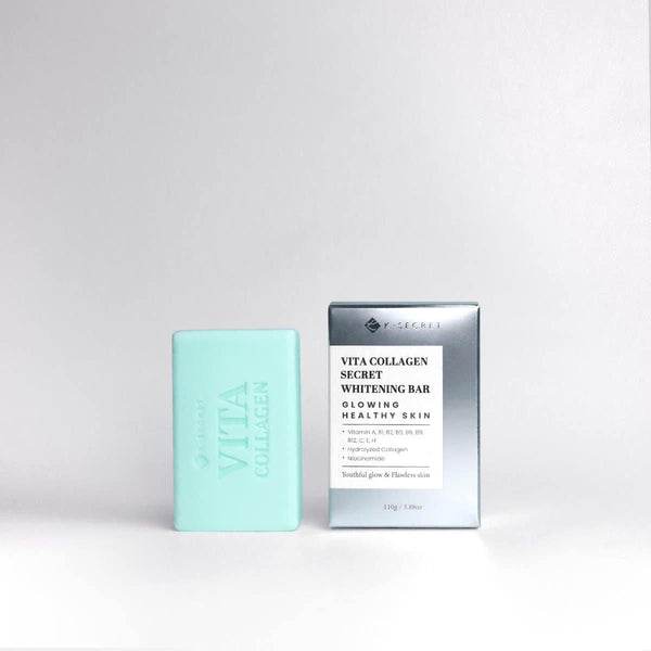 K - SECRET Vita Collagen Whitening Bar - 110g | Cleansing & Skin Tone Brightening - Glam Global UKK - SECRET