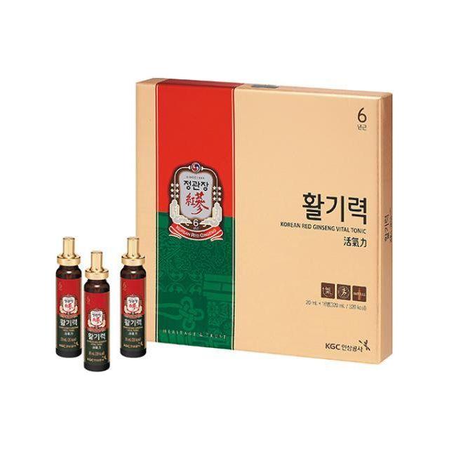 [KGC Cheong Kwan Jang] Hwal Gi Ruk Korean Red Ginseng Vital Tonic for Wellness Recovery - 20ml x 16 Bottles - Glam Global UK