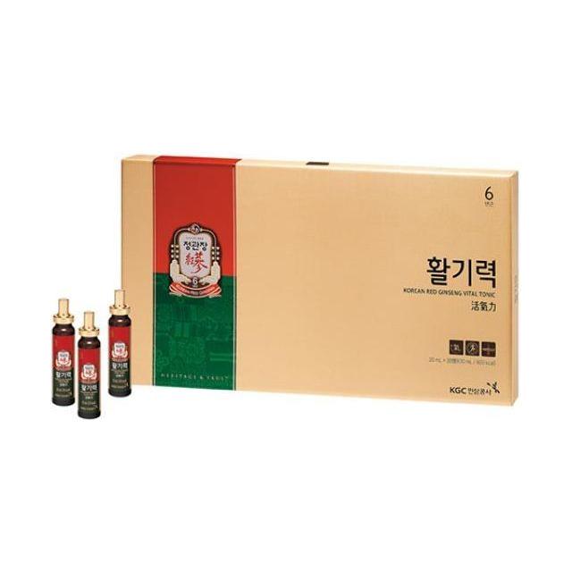 [KGC Cheong Kwan Jang] Hwal Gi Ruk Korean Red Ginseng Vital Tonic for Wellness Recovery - 20ml x 30 Bottles - Glam Global UK