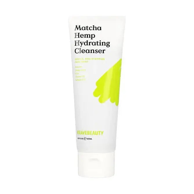 KRAVEBEAUTY Matcha Hemp Hydrating Cleanser 120ml - Glam Global UK