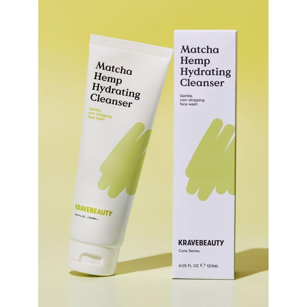 KRAVEBEAUTY Matcha Hemp Hydrating Cleanser 120ml - Glam Global UK