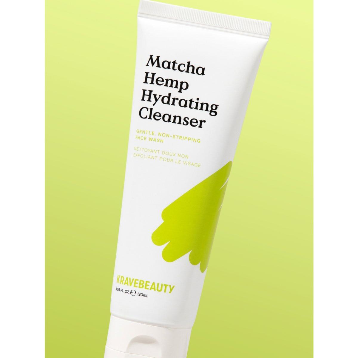 KRAVEBEAUTY Matcha Hemp Hydrating Cleanser 120ml - Glam Global UK