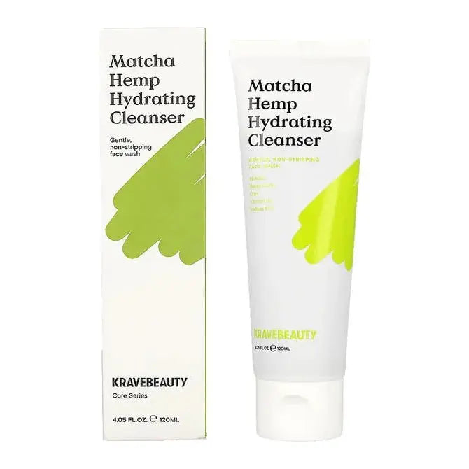 KRAVEBEAUTY Matcha Hemp Hydrating Cleanser 120ml - Glam Global UK