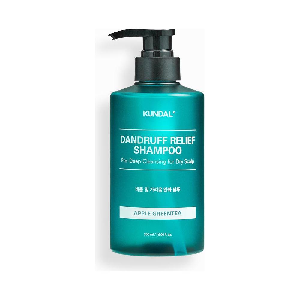 KUNDAL Dandruff Relief Shampoo Pro - Deep Cleansing for Dry Scalp 500ml | Apple Green Tea - Glam Global UKKUNDAL